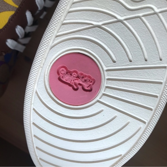 🌈 Coach Clip Low Top Sneaker Rainbow Signature  Special 6 8 8.5 9.5 10 11 - Picture 9 of 13